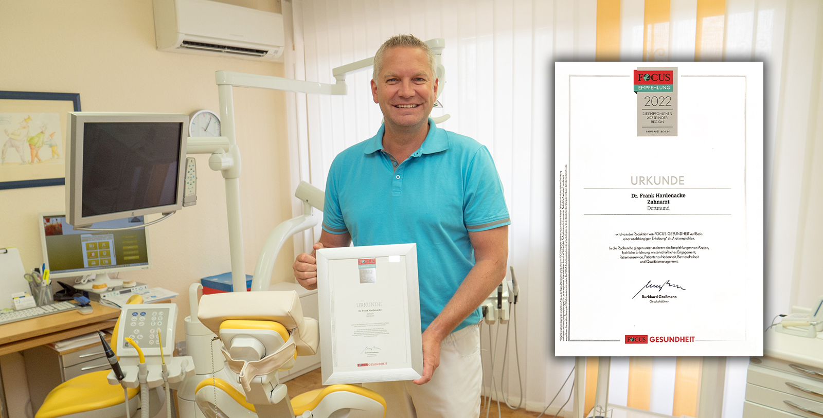 Focus Auszeichnung · Zahnarztpraxis in Dortmund Dr Hardenacke